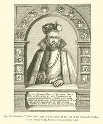 Portrait de Tycho Brahe, gravé par Gheyn, à la fin du XVIe siècle