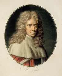Portrait du philosophe et homme politique français Charles de Secondat, Baron de la Brède et de Montesquieu