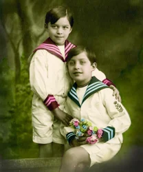 Portrait de deux garçons