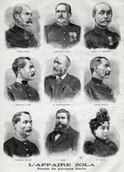Portraits des principaux témoins dans l