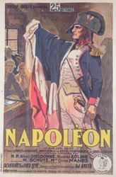 Affiche publicitaire pour le film Napoléon, écrit par Abel Gance