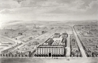 Projet pour le développement immobilier Napoléon, 58 rue Rochechouart, Paris, 1849