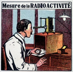 Mesure de la radioactivité - gravure, 20e siècle