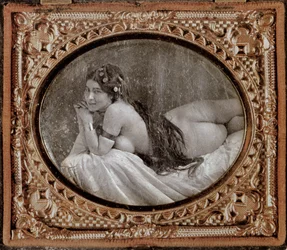 Nu allongé, vers 1850, tiré d