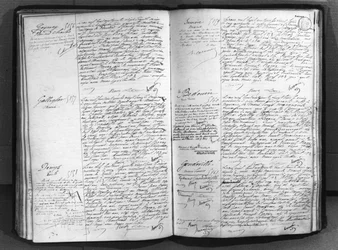 Registre des naissances, mariages et décès, 1883