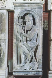 Relief représentant le Roi David jouant de la harpe, de La Daurade