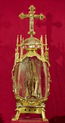 Reliquaire contenant la main de Sainte Attalia (c.697-741) 12e-15e siècle