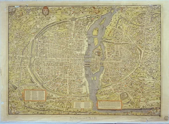 Reproduction de la carte de Bâle de Paris, produite à l