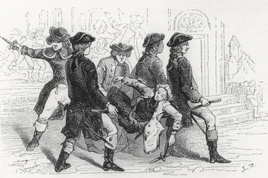 Émeute à Rennes, Gentilhomme blessé, illustration de Bretagne et Vendée, Histoire de la Révolution dans l