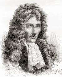 Robert William Boyle, philosophe naturel anglo-irlandais, chimiste, physicien et inventeur, de Les Merveilles de la Science, pub.1870