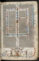 Scène en bas de page d