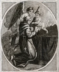 Saint Antoine de Padoue (gravure début XIXe siècle)
