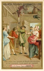Scène de La gazza ladra, opéra de Gioachino Rossini