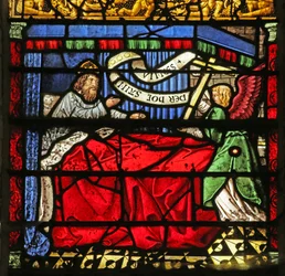 Scène de la légende de la Croix : le rêve de Constantin