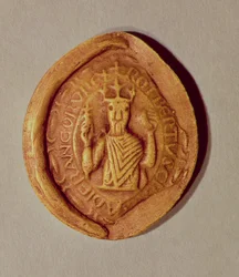 Sceau de Robert II (vers 970-1031) le Pieux, 997 après J.-C.