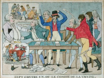 Sept contre un, ou le Comité de la Vaccine, vers 1800