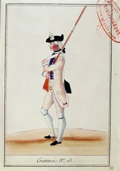 Soldat du Régiment de Grenadiers Gatinois, vers 1780