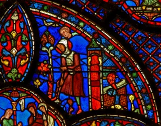 Saint Antoine : creusant à son ermitage