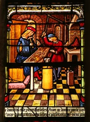 Saint Éloi comme orfèvre avec son apprenti