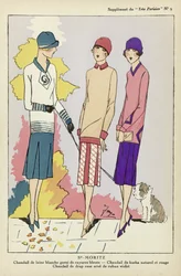St Moritz, extrait de Tres Parisien, publié en 1925 (impression sur pochoir)