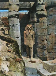 Statue de Ramsès II, Louxor, Égypte, 1903