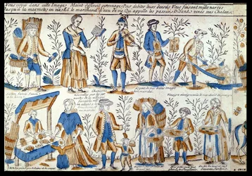 Marchands ambulants au XVIIIe siècle