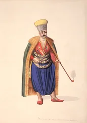 Le janissaire des ambassadeurs, période ottomane, troisième quart du XVIIIe siècle