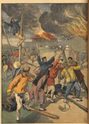 La révolte des Boxers en Chine - Événements de Chine. Les Boxers. Illustration pour Le Petit Journal, 24 juin 1900