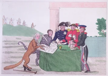 La Capitulation, caricature de Charles Maurice de Talleyrand-Périgord, 30 mars 1814