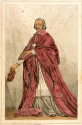 Le Cardinal de Richelieu (1585-1642) - Gravure du 19ème siècle