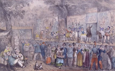 Le Défilé du Cirque à Saint-Cloud, milieu du 19ème siècle
