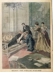 La mort de Félix Faure (1841-99) de Le Petit Journal, 26 février 1899