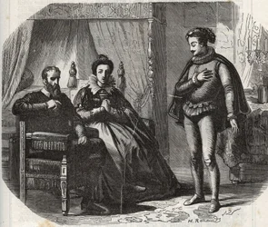 La duchesse de Clèves, Marie von Julich, apprend la dissolution du mariage entre sa fille, Anne de Clèves, et le roi d