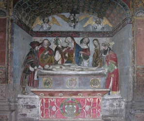 La Mise au tombeau, vers 1523 (pierre peinte)