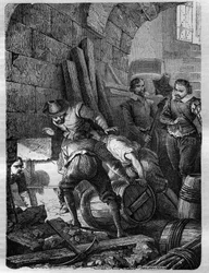 La conjuration des Poudres : Conspiration de catholiques formée pour assassiner le roi Jacques Ier, sa famille et une partie de l