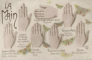 La Main (lithographie en couleur)