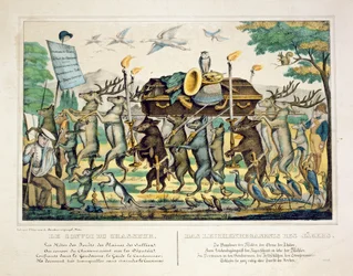 La Procession des chasseurs, vers 1850