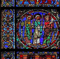 La Vie du Christ : Trois saints assistant à la Présentation au Temple