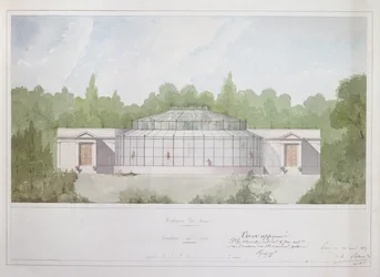La Maison des Singes au Jardin des Plantes à Paris, 1835