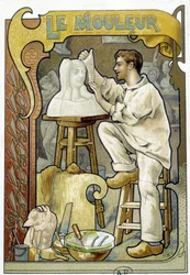 Le fondeur - Chromo.