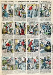 Les principales formes de falsification nutritionnelle, vers 1883