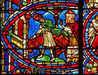 Fenêtre du Fils Prodigue : le veau gras est tué