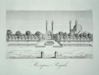 La mosquée royale à Ispahan, de 