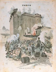 Le siège et la prise de la Bastille le 14 juillet 1789, illustration de couverture d