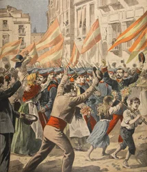 La guerre hispano-américaine, illustration du Petit Journal : Supplément illustré, 18 mai 1898