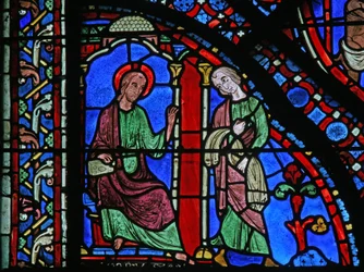 La fenêtre de Saint Jacques : Jacques envoie son manteau pour guérir Filetus