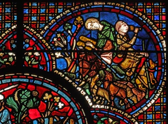 Saint Lubin : étudie pendant que son compagnon boit en gardant les moutons