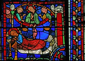 La fenêtre de Saint Martin : le Christ apparaît en rêve au saint