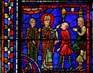 La fenêtre de Saint Martin : le saint guérit une âme possédée