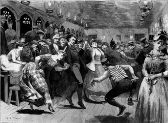 Le bal du jeudi soir à « La Grenouillère » autour de Paris